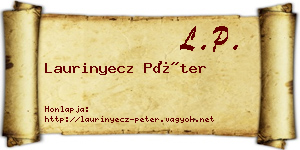 Laurinyecz Péter névjegykártya